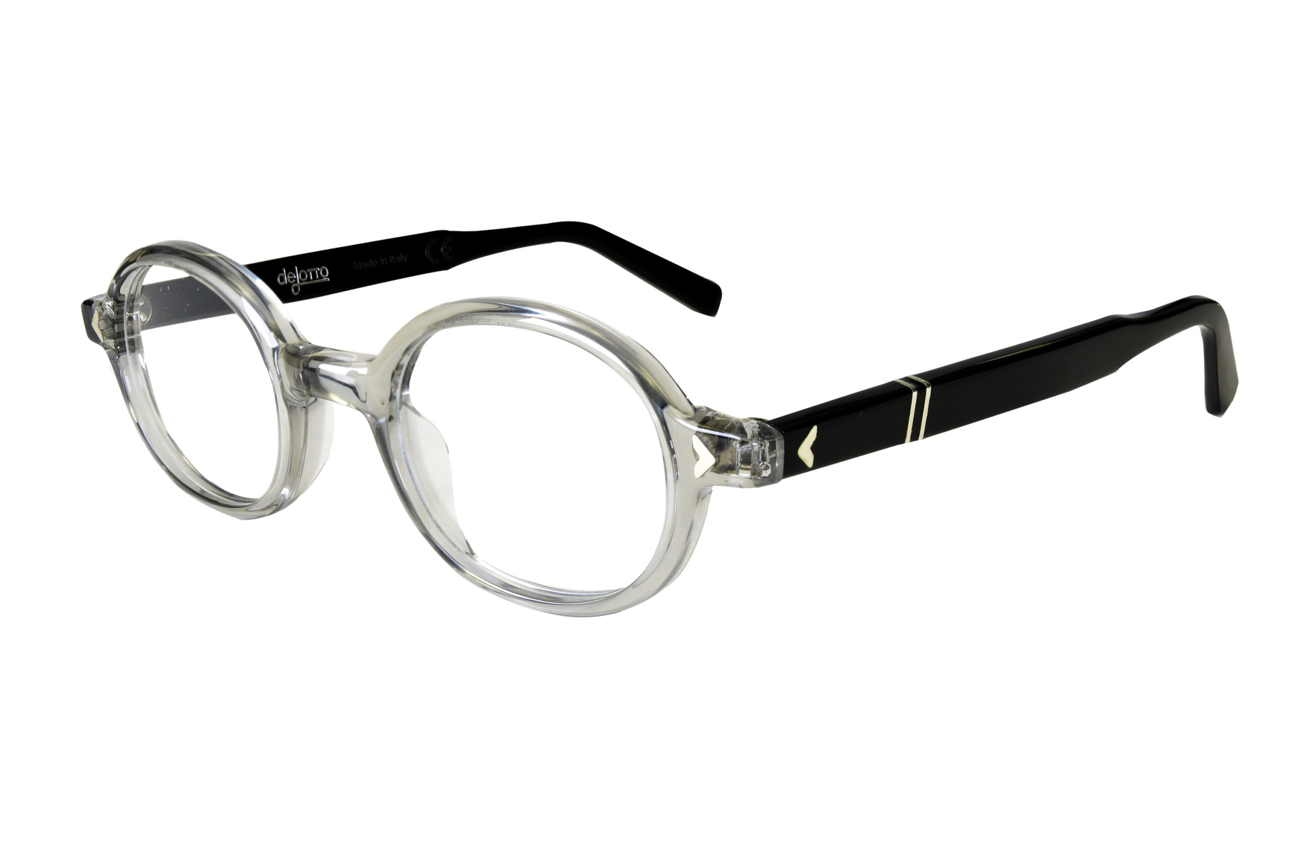 dl100 c.8016 – Clear front with black temples
